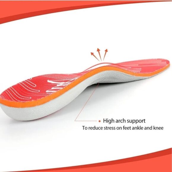Arch Support Inserts for Plantar Fasciitis Relief Insoles Men 13-13.5 - Picture 3 of 6